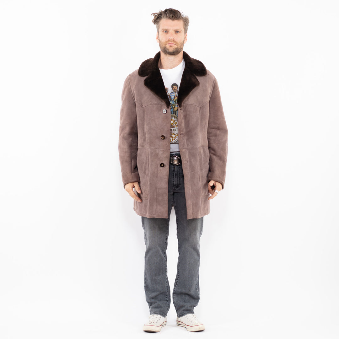 Vintage 70's Men Sheepskin in BrownZ1965