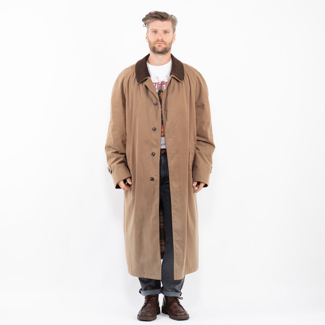 Vintage 90's Men Mac Coat in BeigeZ2316