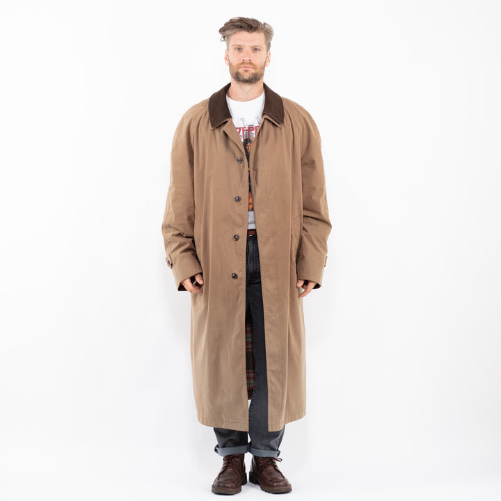 Vintage 90's Men Mac Coat in BeigeZ2316