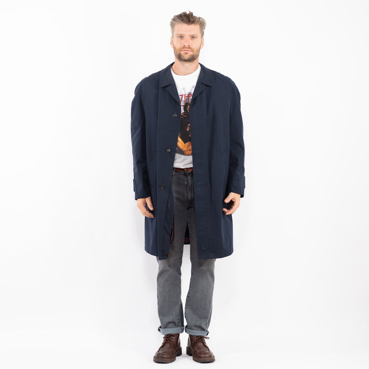 Vintage 70's Men Mac Coat in BlueZ2317