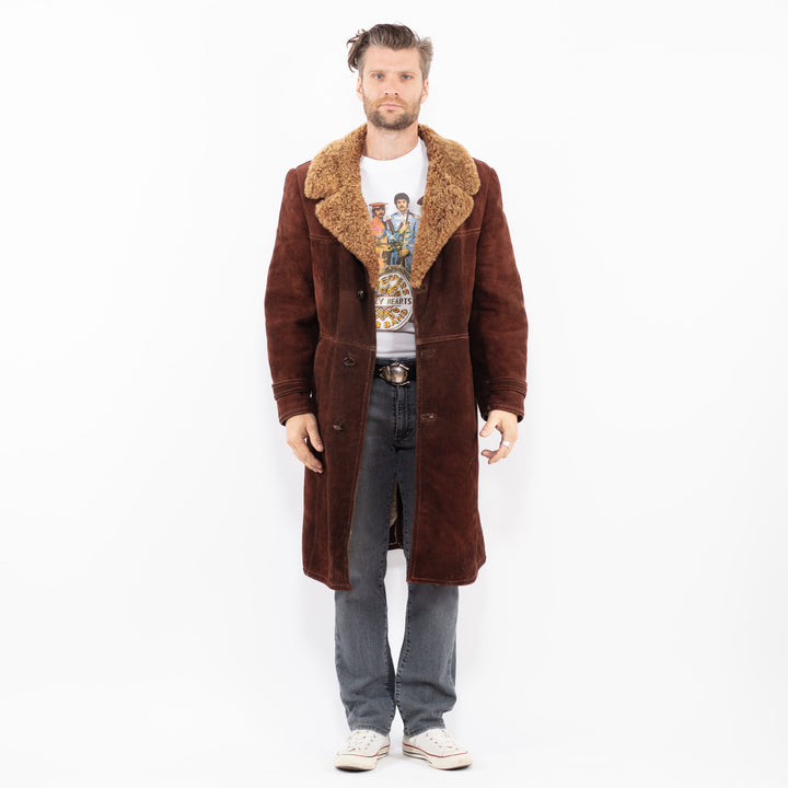 Vintage 70's Men Sheepskin in BrownZ1968