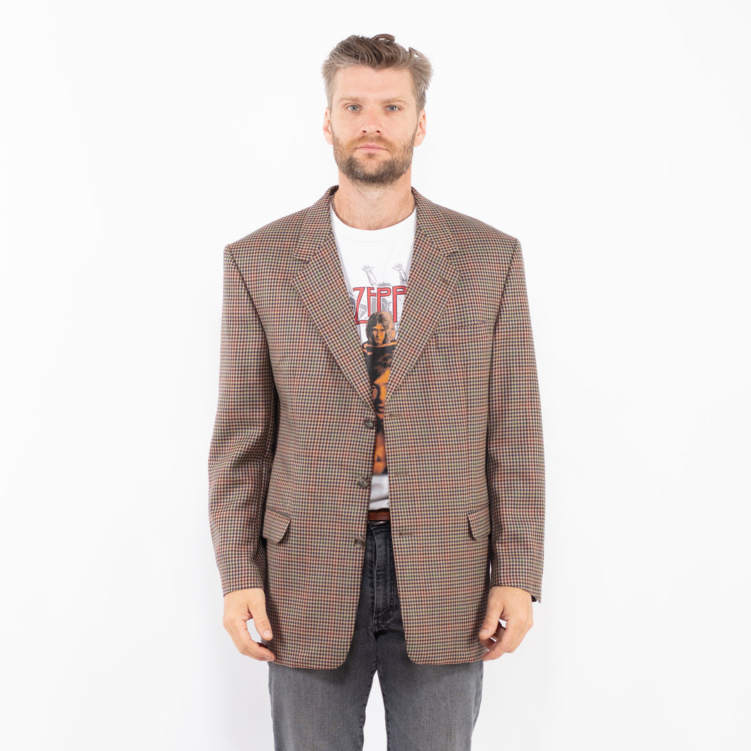 Vintage 70's Men Wool Blazer Jacket in MultiZ2320