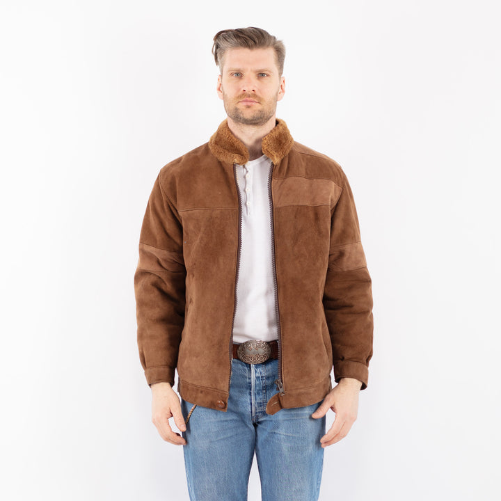 Vintage 70's Men Sheepskin in BrownZ1432