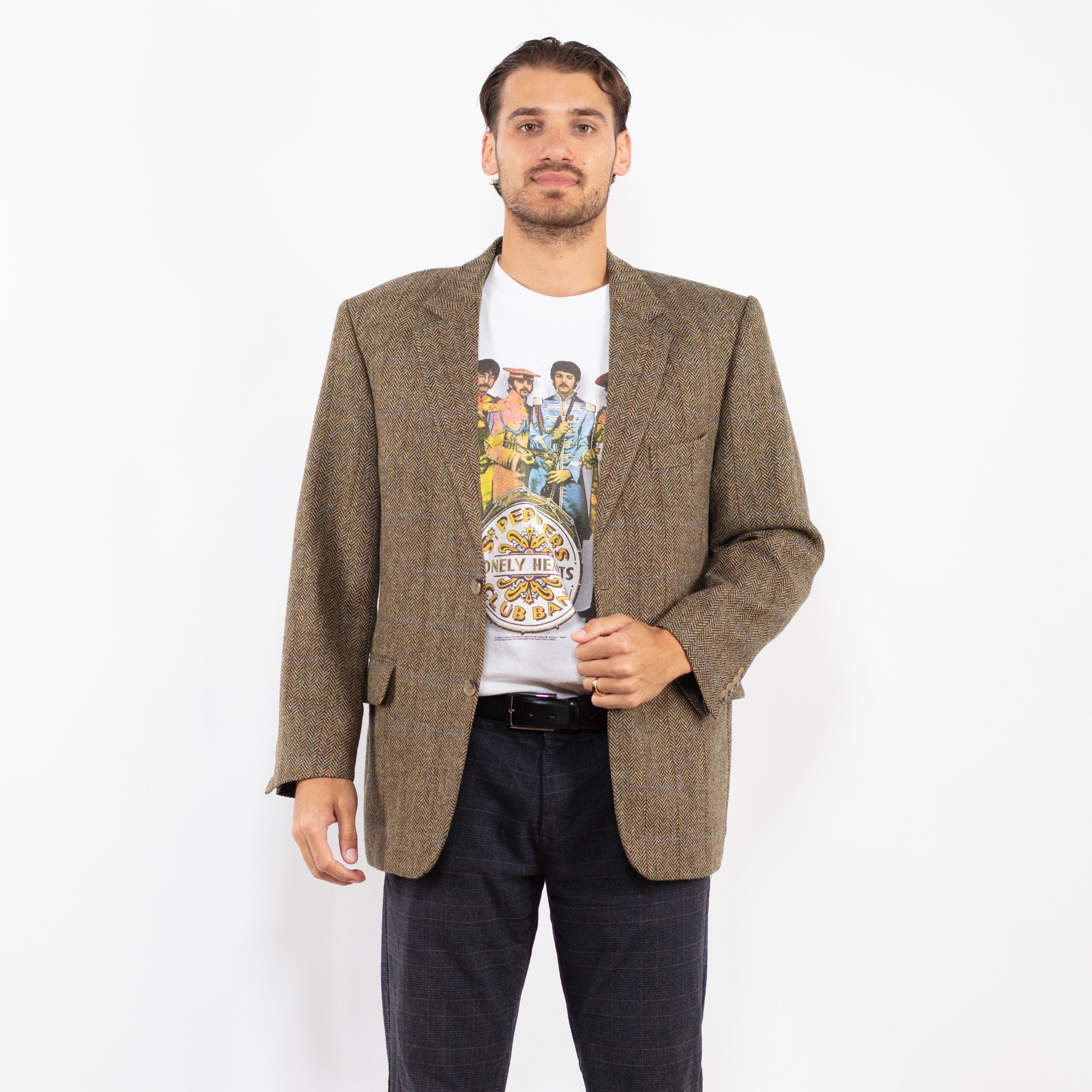 Online Vintage Store | Vintage 90's Men Wool Blazer Jacket in