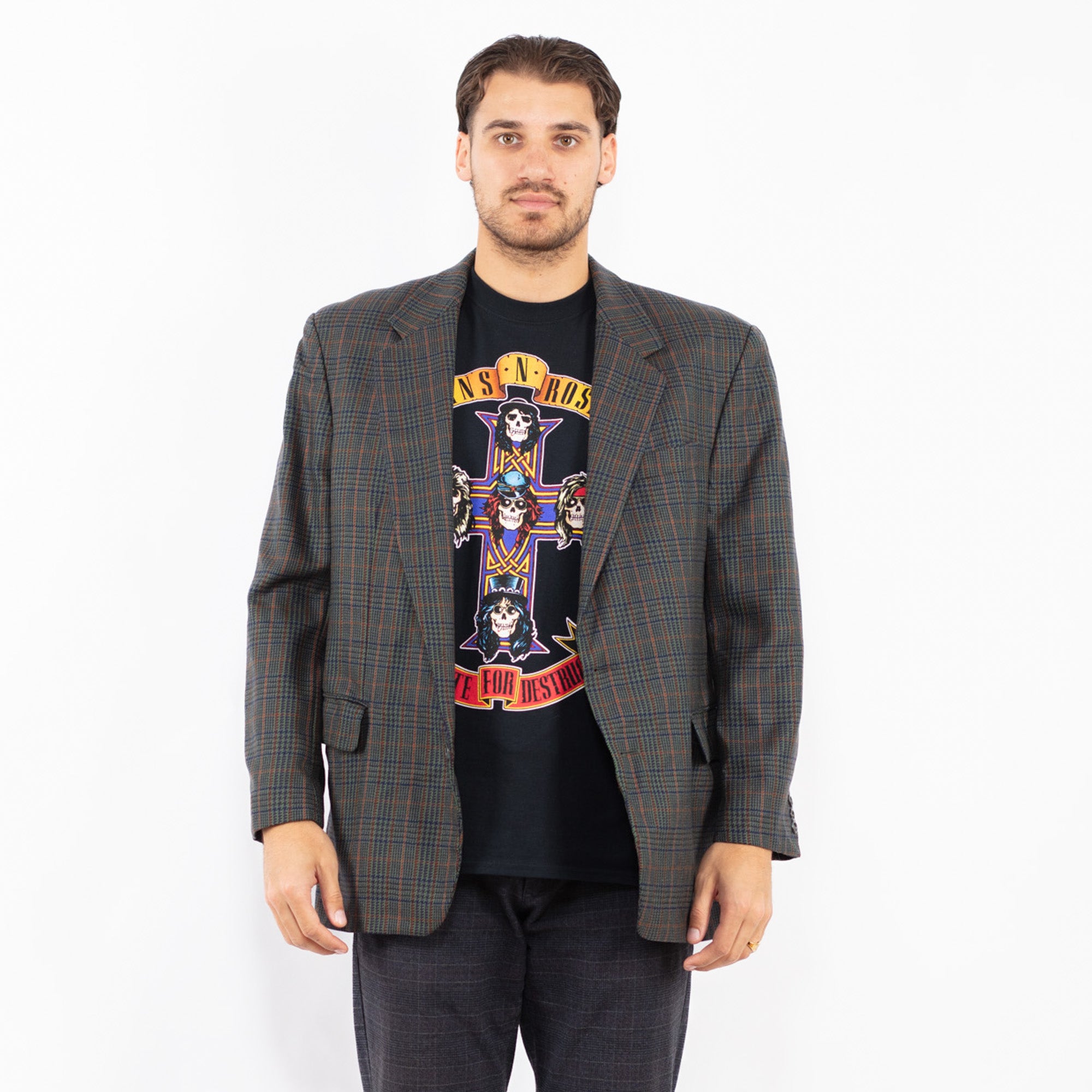 Online Vintage Store | Vintage 90's Men Wool Blazer Jacket in
