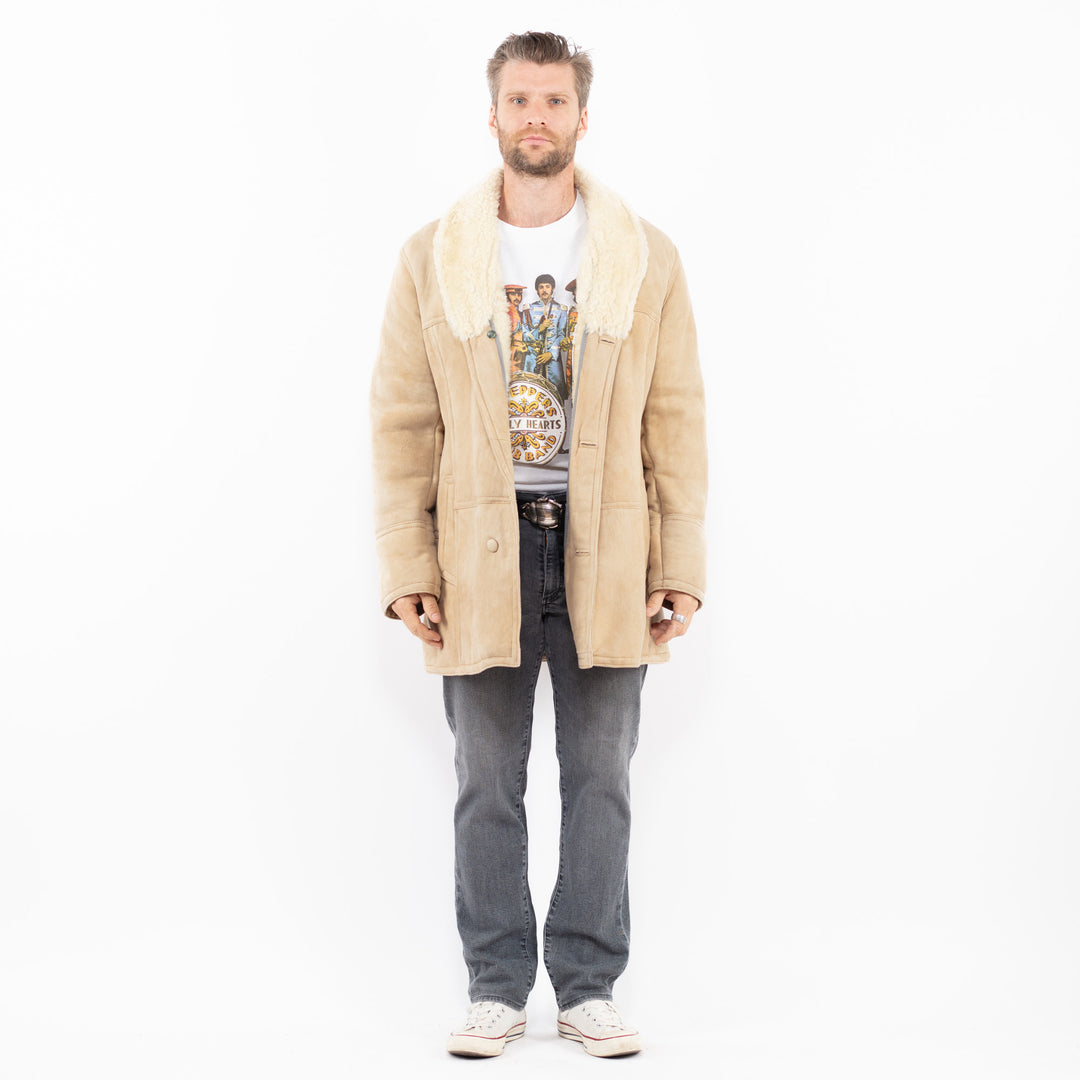Vintage 70's Men Sheepskin in BeigeZ1987