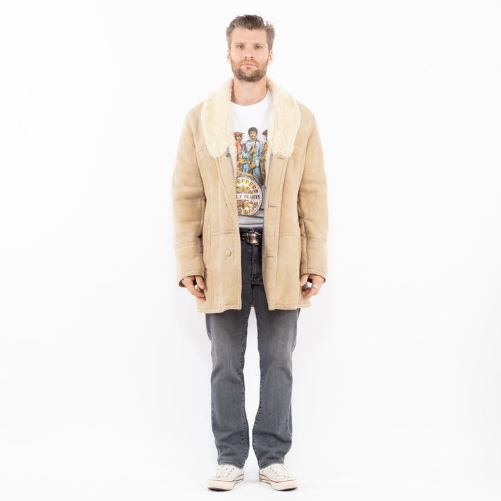 Vintage 70's Men Sheepskin in BeigeZ1987
