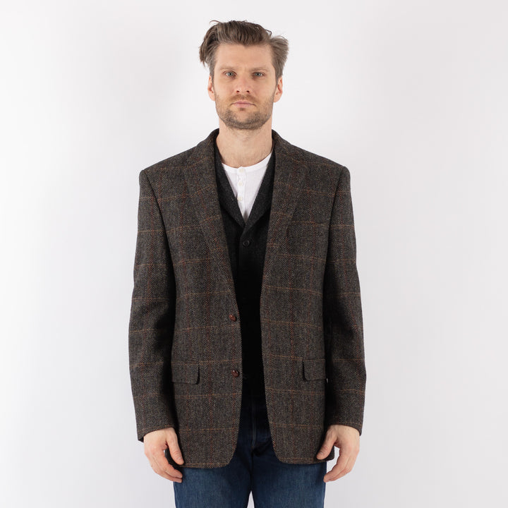 Vintage 90's Men Harris Tweed Jacket in BrownZ1203