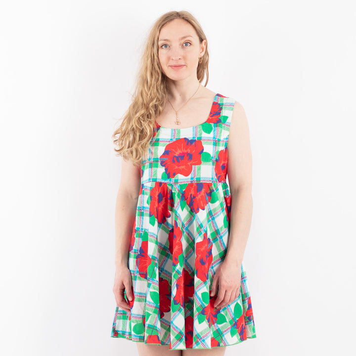 Vintage 90's Women Yves Saint Laurent Floral Dress