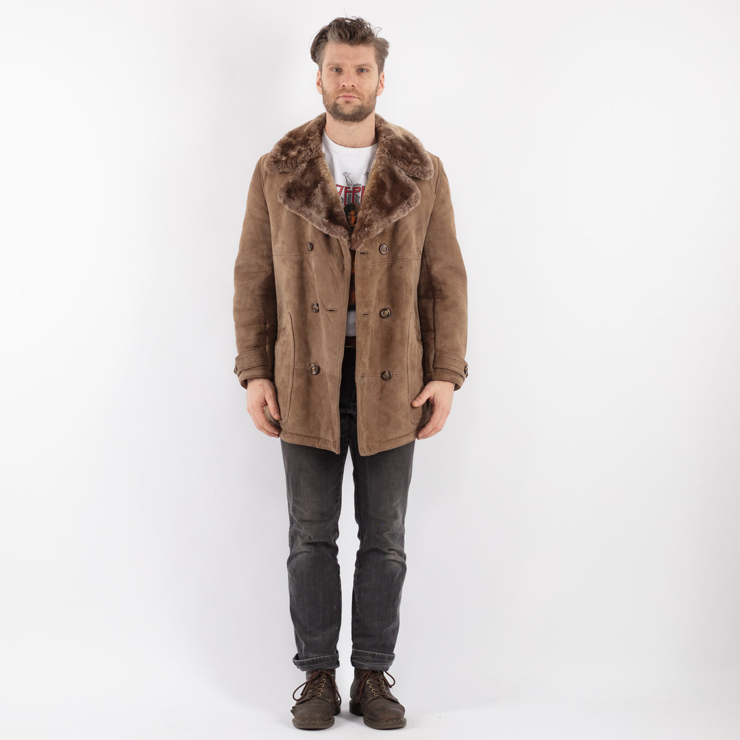 Vintage 70's Men Sheepskin in BeigeZ578