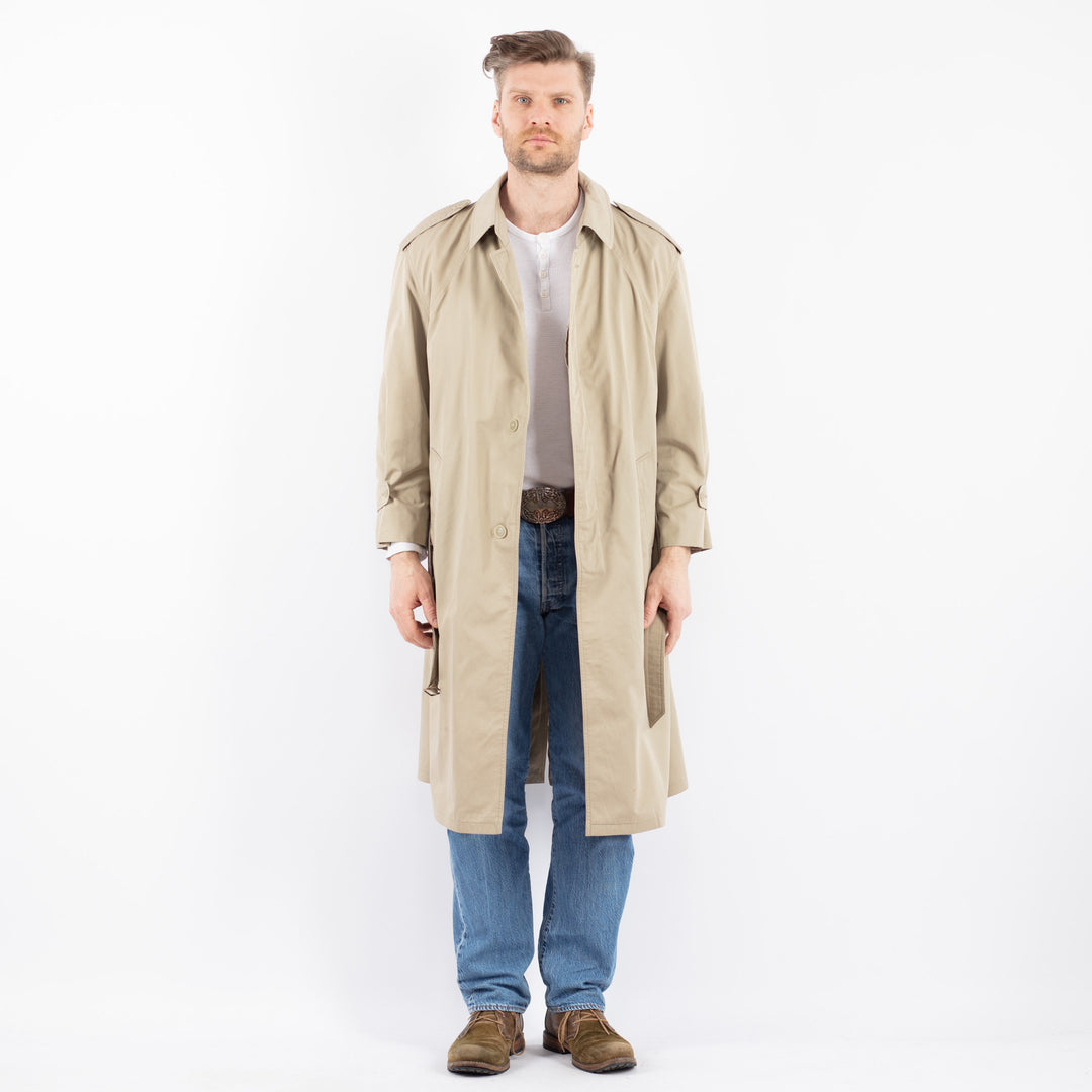 Vintage 70's Men Trench Coat in BeigeZ1461