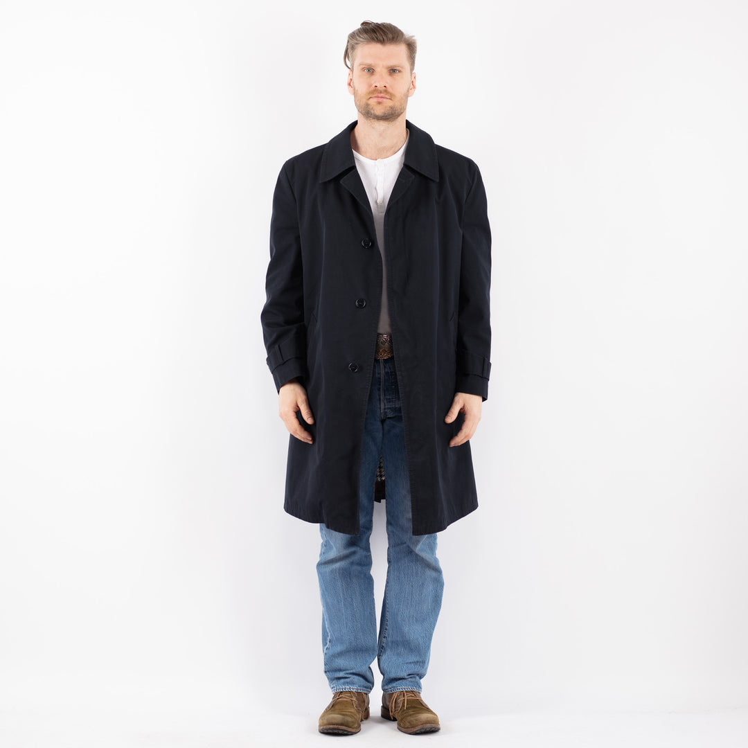 Vintage 70's Men Mac Coat in BlueZ1469