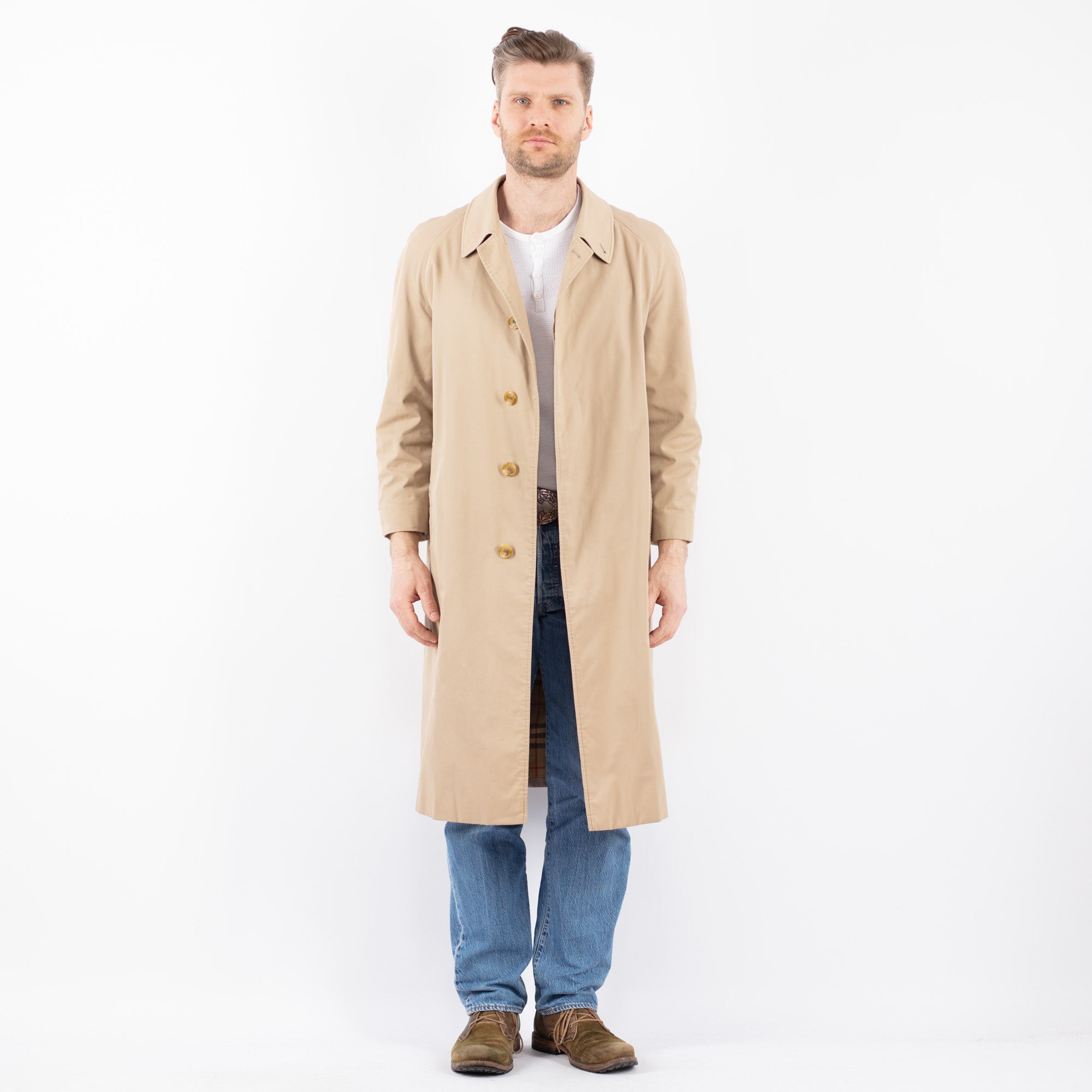 Online Vintage Store | Vintage 70's Men Burberry Mac Coat in Beige