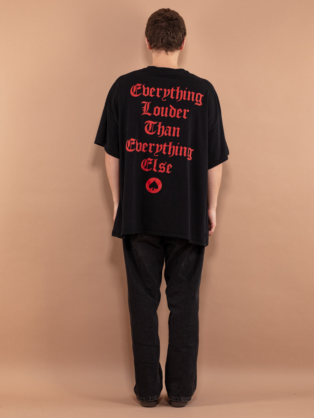 Vintage 00's Men T-shirt with Biker print - NorthernGrip