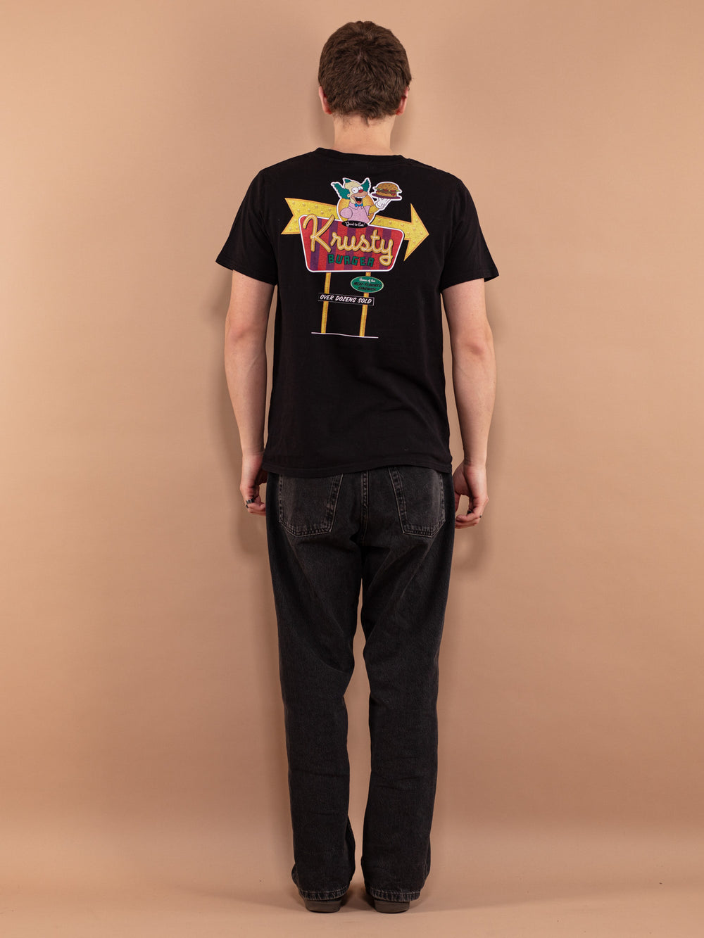 Vintage 00's Men T-shirt with Krusty Burger print - NorthernGrip