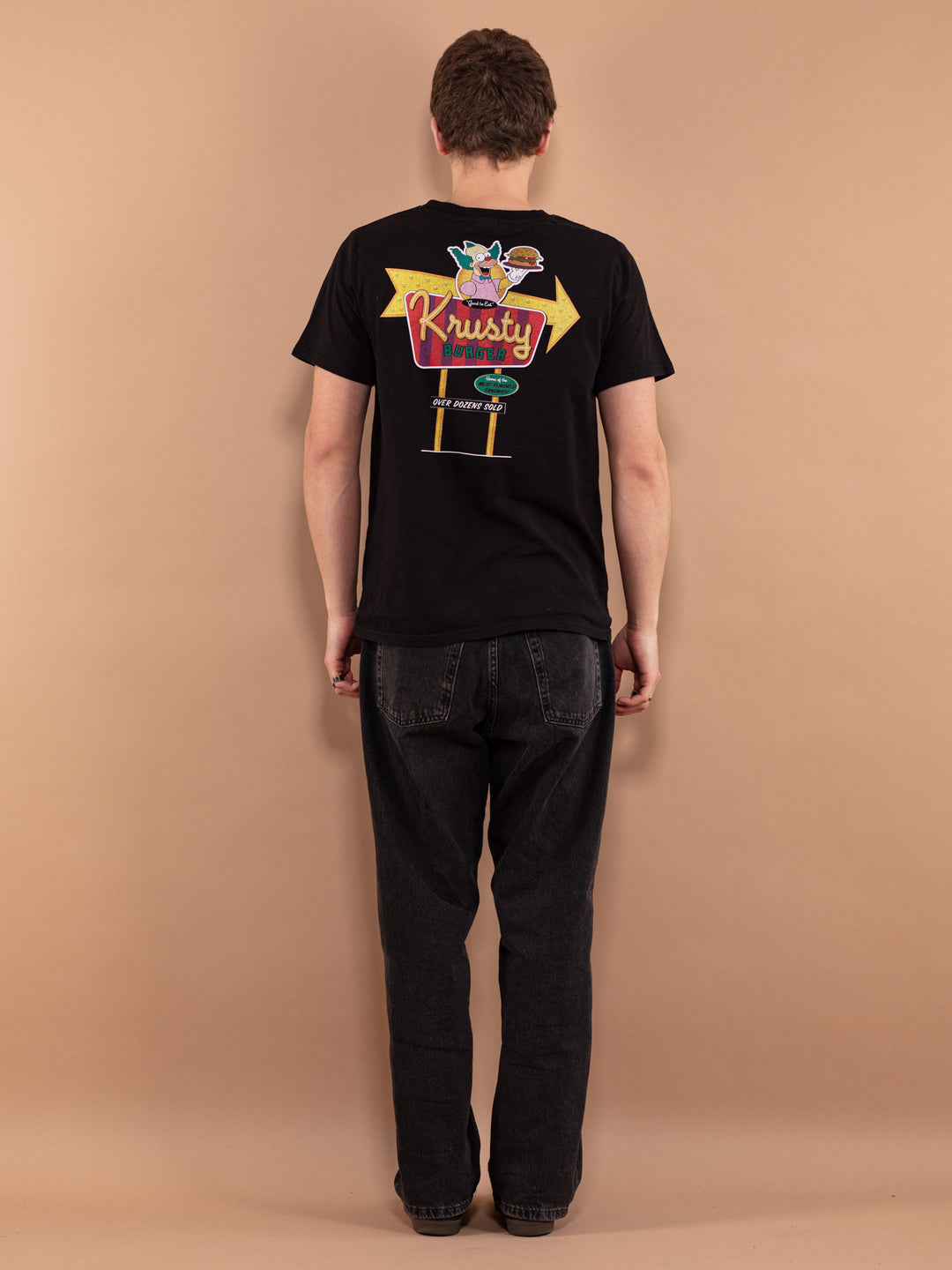 Vintage 00's Men T-shirt with Krusty Burger print
