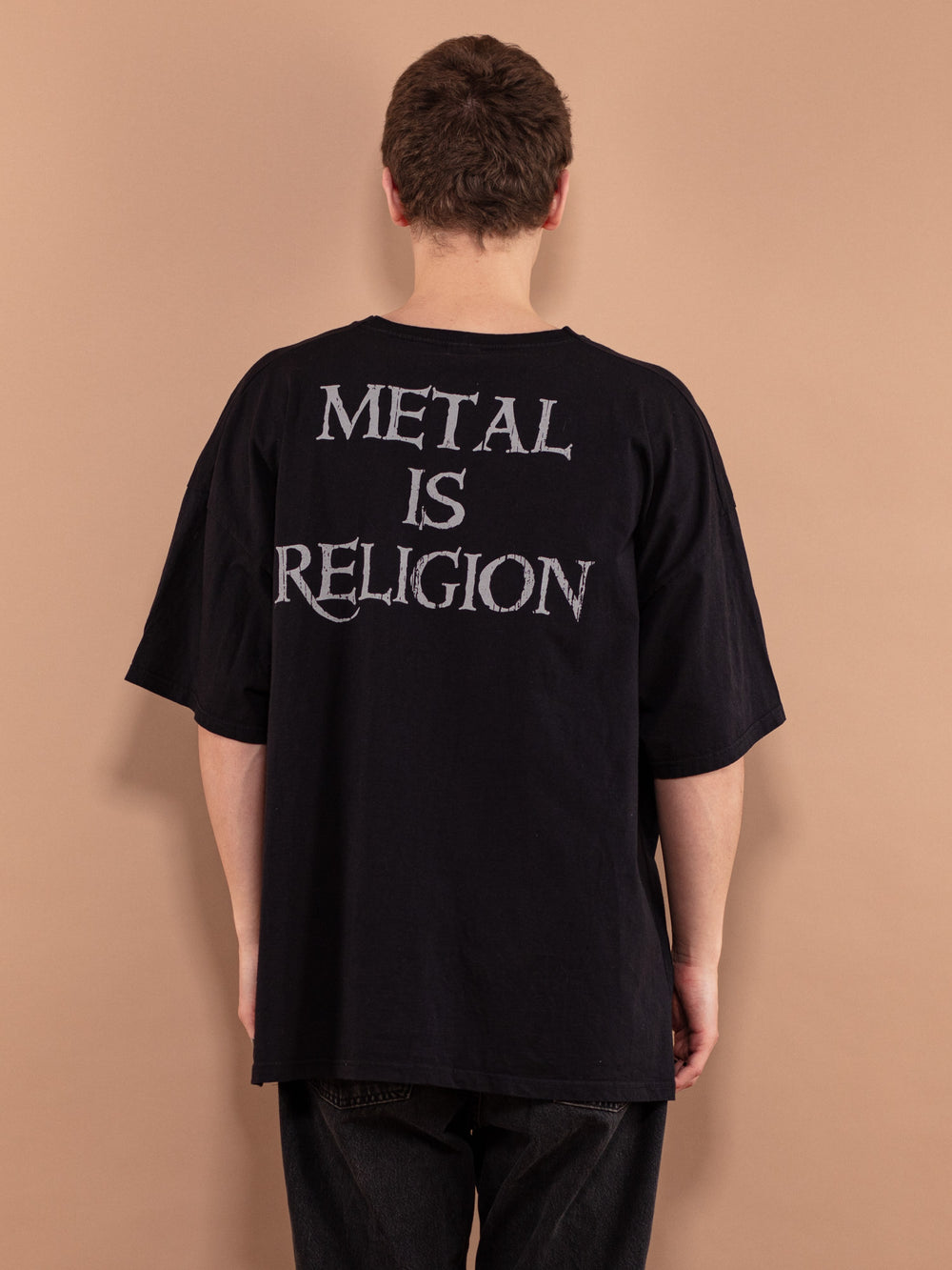 Vintage 00's Men T-shirt with Metal print - NorthernGrip
