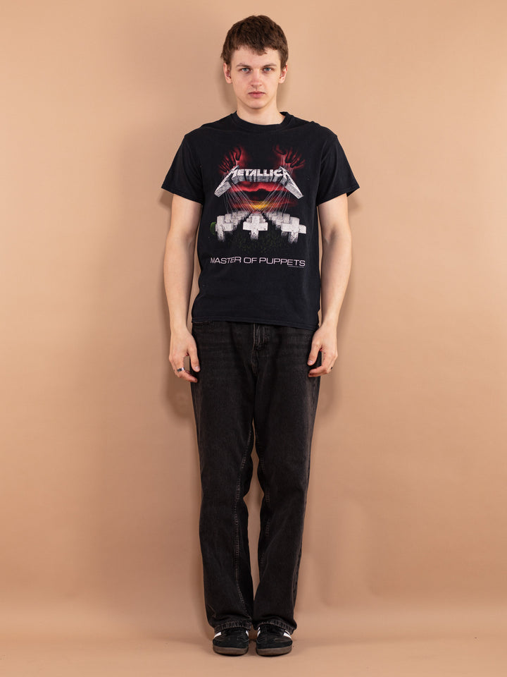 Vintage 00's Men T-shirt with Metallica print - NorthernGrip