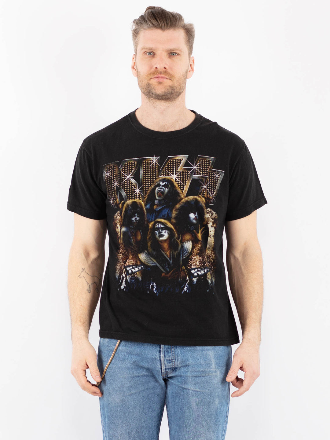Vintage 00's Men T-Shirt in BlackZ1358