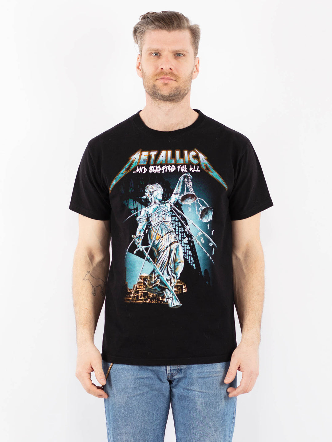 Vintage 00's Men T-Shirt in BlackZ1359