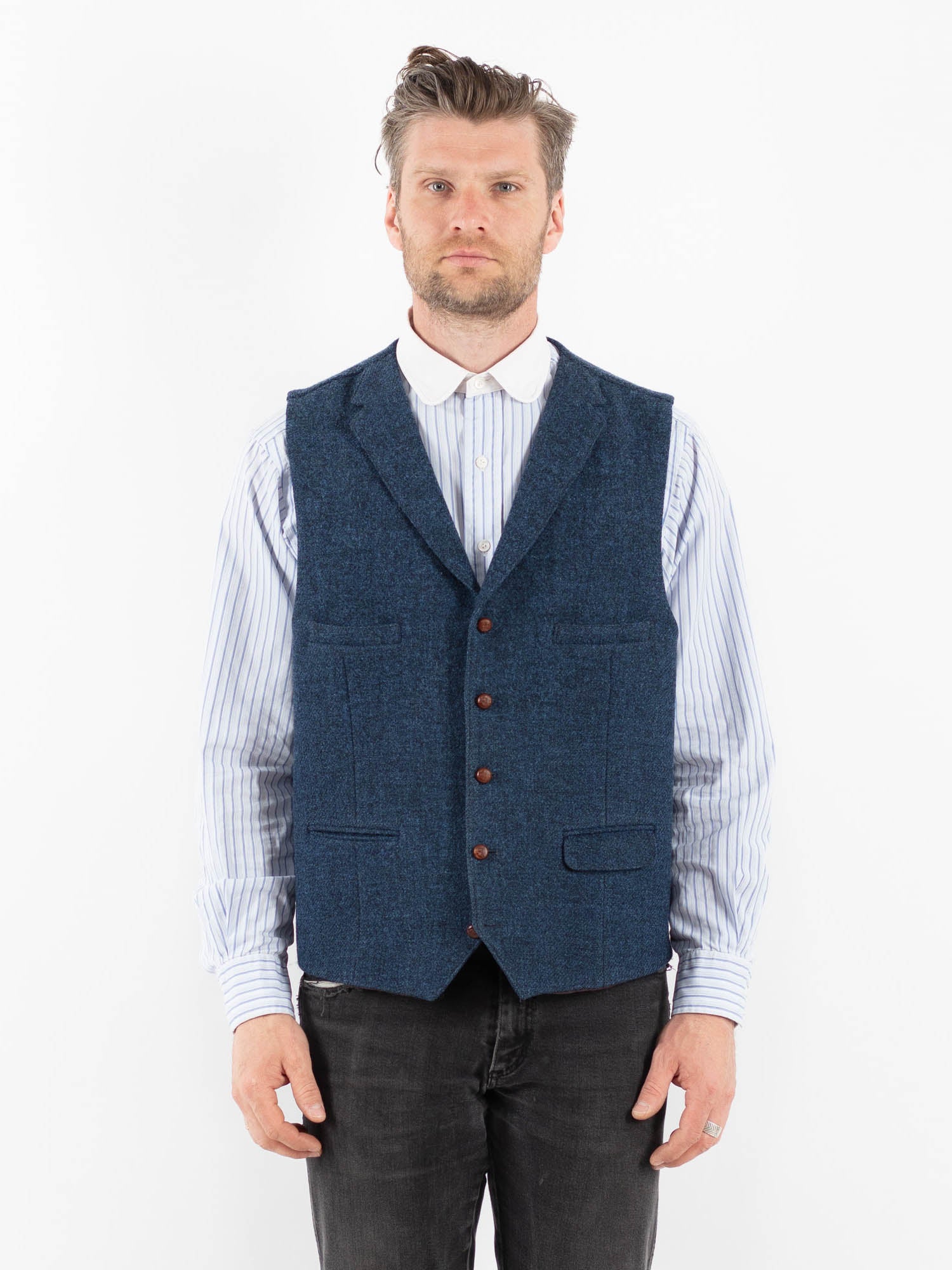 80s Quilting Work Zip Vest | sakuandsassy's STORE