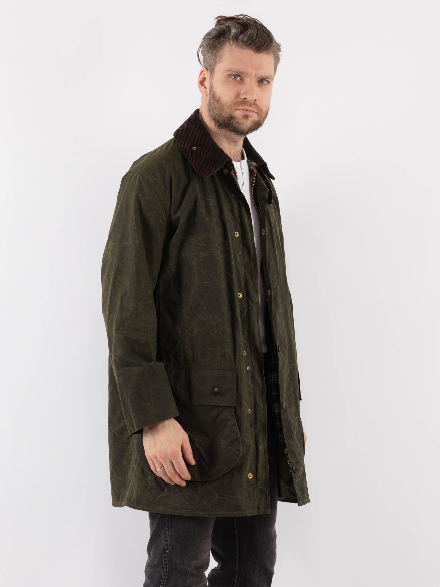 Online Vintage Store | Vintage 00's Men Barbour Waxed Canvas