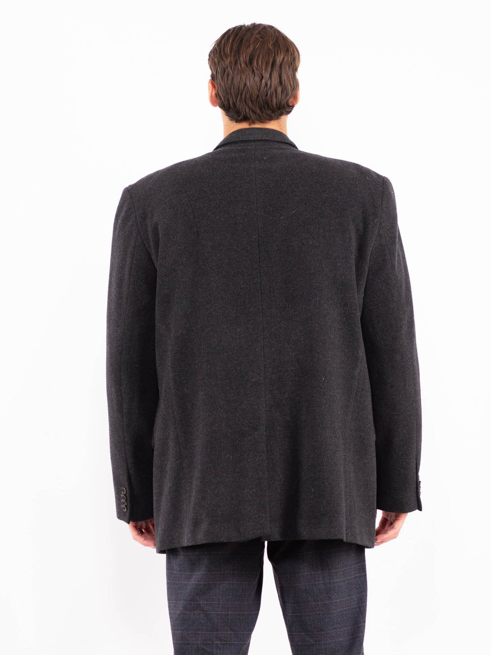 Vintage 00's Men Wool Blend Blazer in GrayZ2162