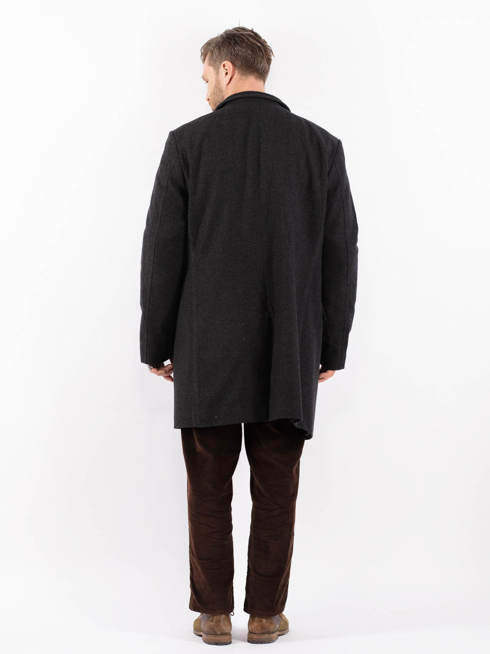 Vintage 00's Men Trench Coat in GrayZ1624