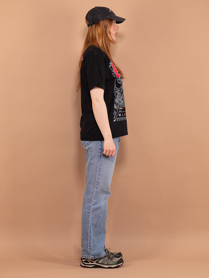 Vintage 00's Women T-shirt with AC/DC print - NorthernGrip