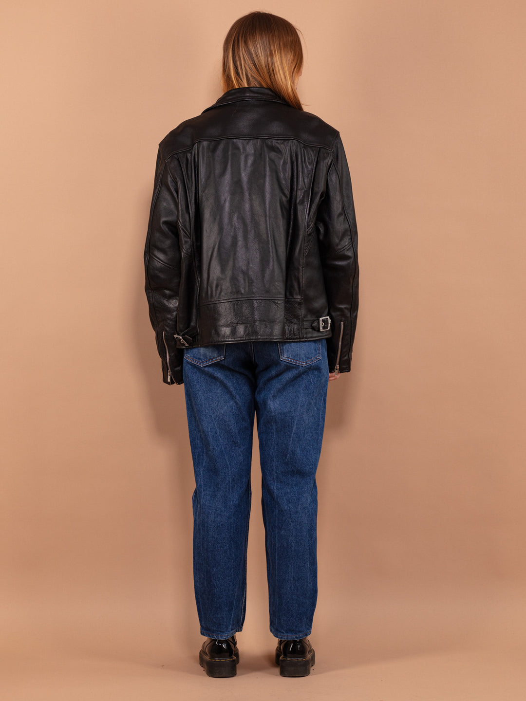Vintage 00's Women Biker Leather Jacket - NorthernGrip