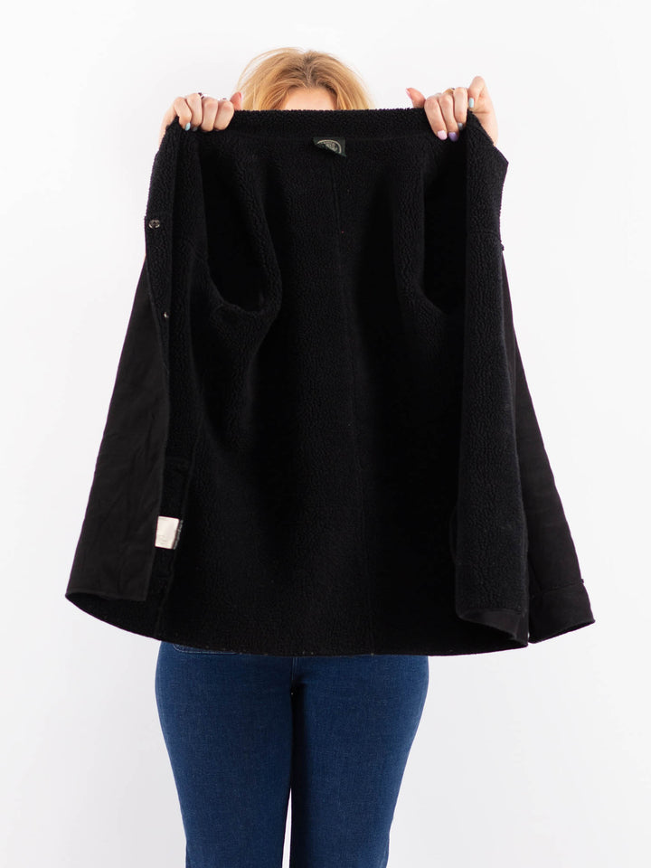 Vintage 00's Women Faux Sheepskin in BlackV9611
