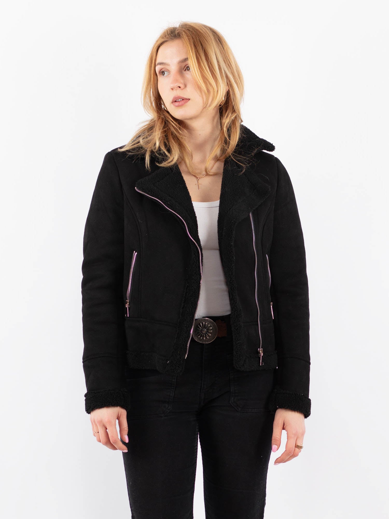 Online Vintage Store | Vintage 00's Women Faux Sheepskin