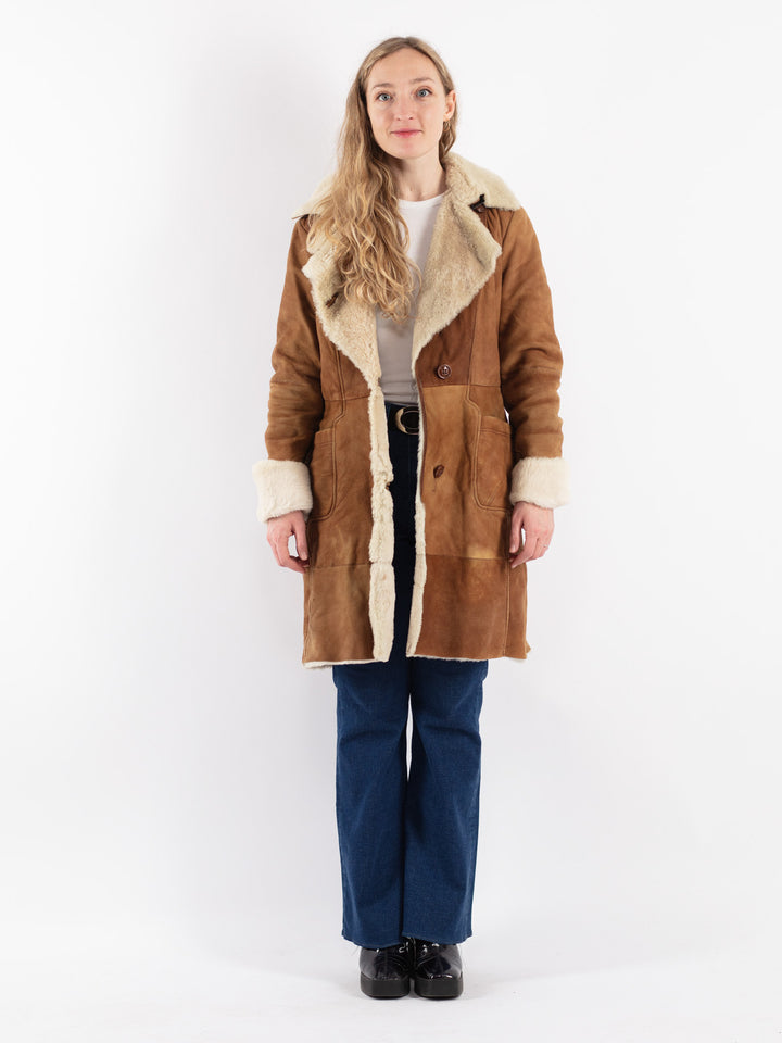 Vintage 00's Women Sheepskin in Brown