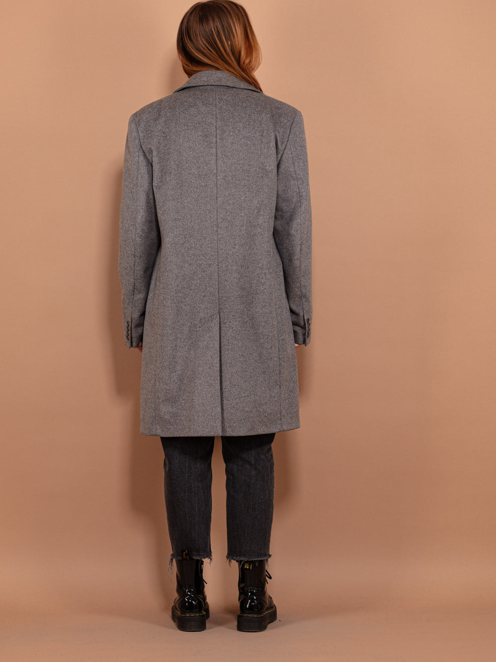 Vintage 00's Women Wool Blend Coat in Gray - NorthernGrip