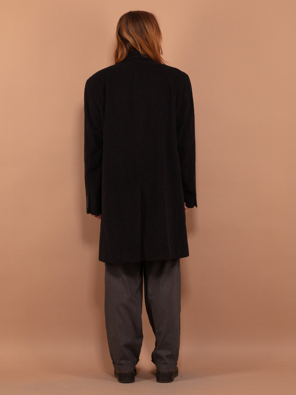 Vintage 00's Women Wool Blend Coat in Gray - NorthernGrip