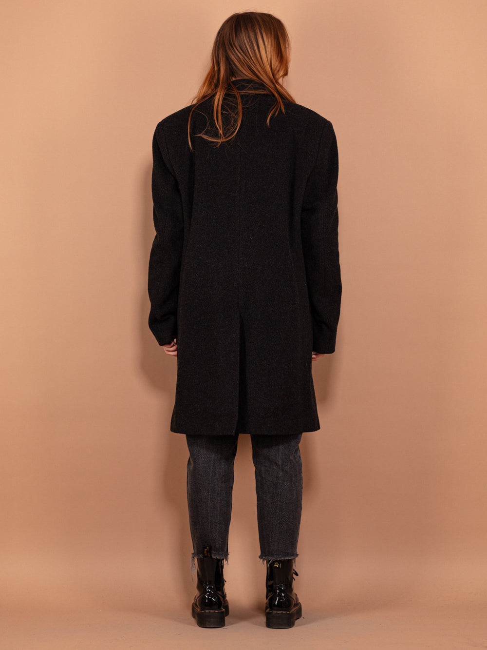 Vintage 00's Women Wool Blend Coat in Gray - NorthernGrip