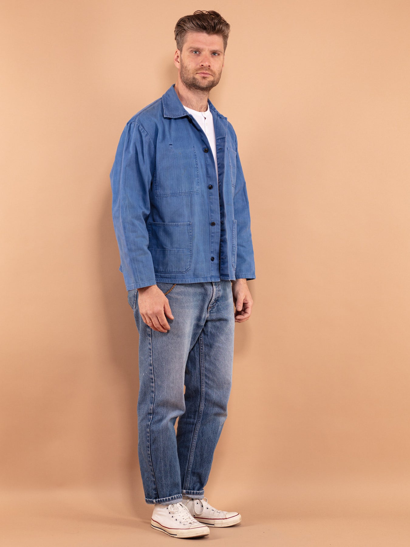 Vintage 60's Men Sun Faded Work Jacket – NorthernGrip