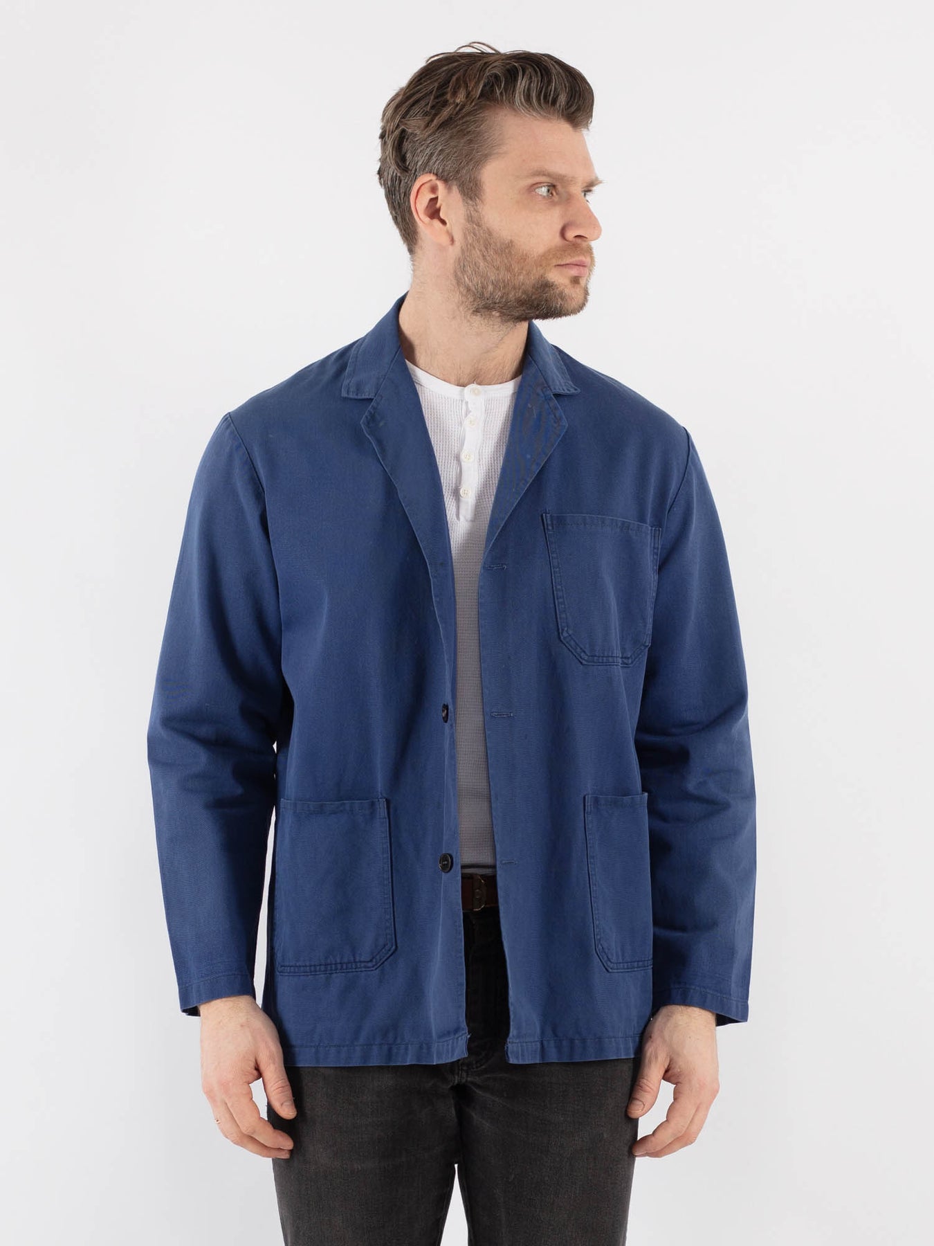 Online Vintage Store | Vintage 60's Men Italian Work Jacket in Blue ...