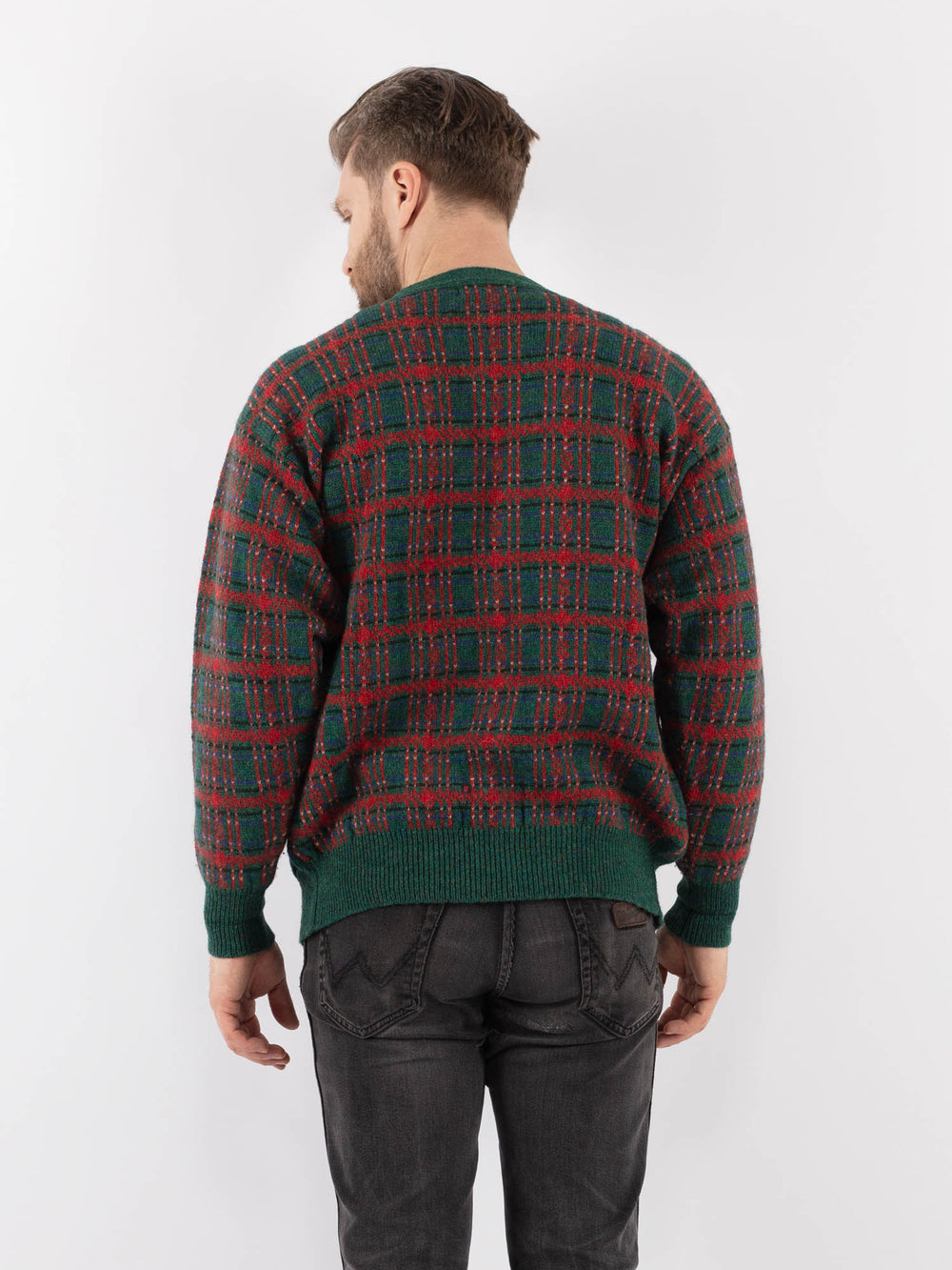 Vintage 70's Men Cardigan in MultiZ959