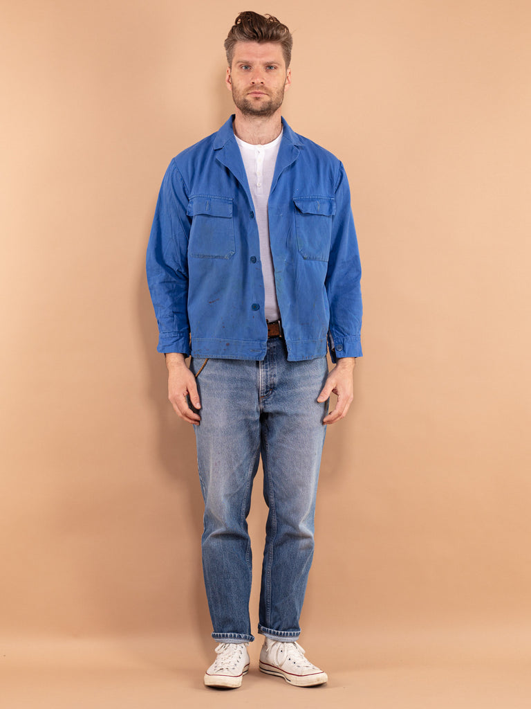 Re 70's〜80's ヴィンテージ ウール ツアージャケット Vintage-70s-Men-Distressed-