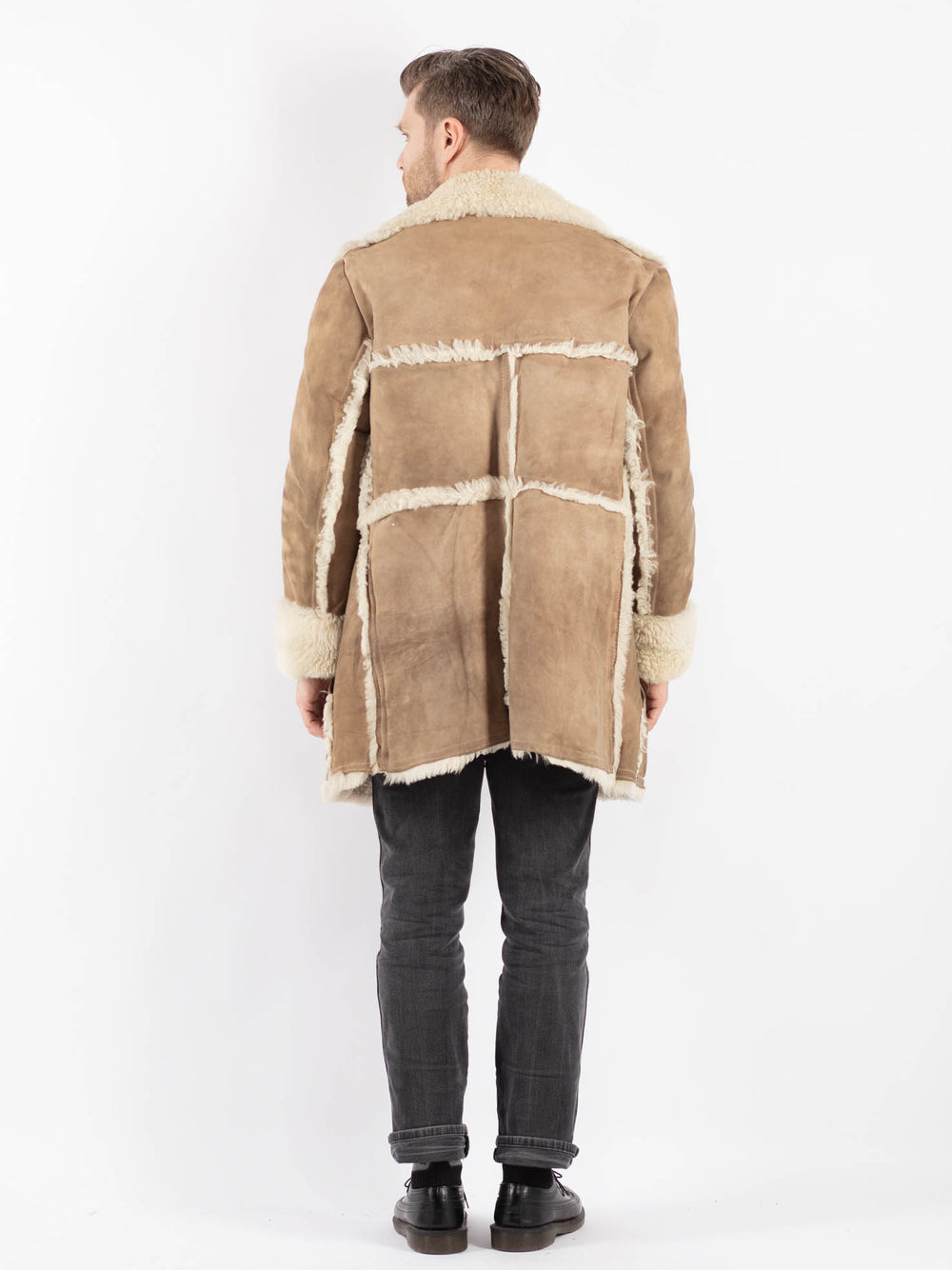 Vintage 70's Men Sheepskin in BeigeZ438