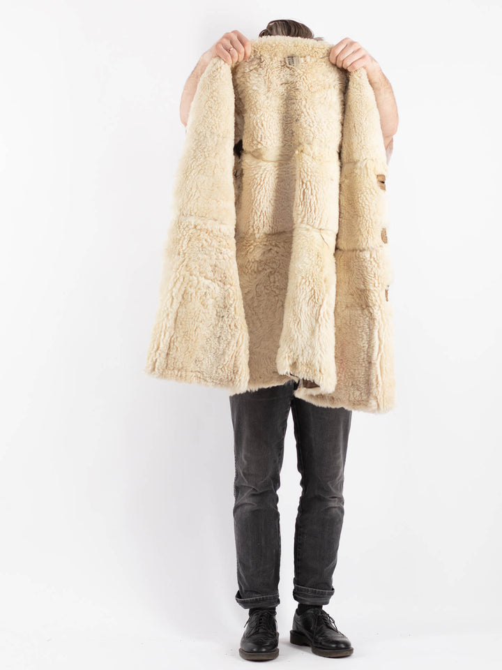 Vintage 70's Men Sheepskin in BeigeZ438