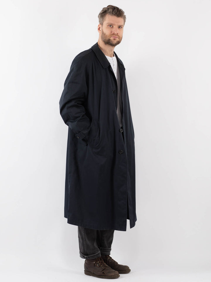 Vintage 70's Men Trench Coat in BlueZ940