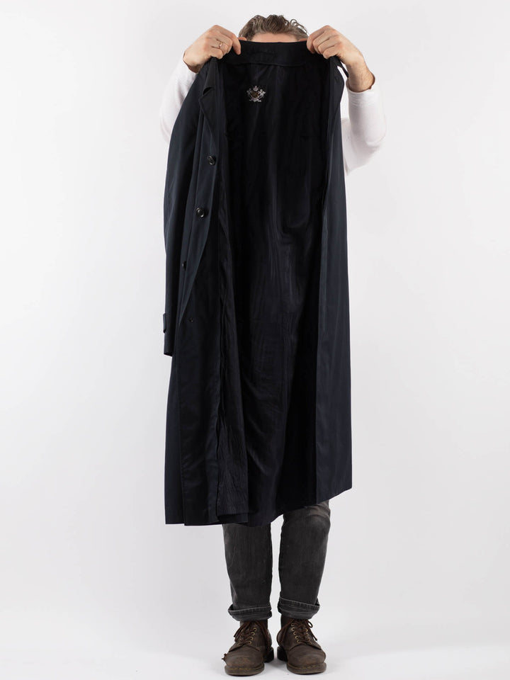Vintage 70's Men Trench Coat in BlueZ940