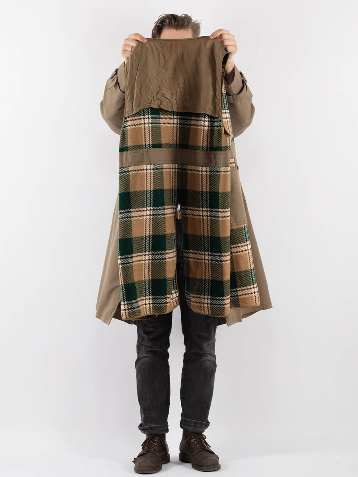 Vintage 70's Men Trench Coat in BeigeZ943