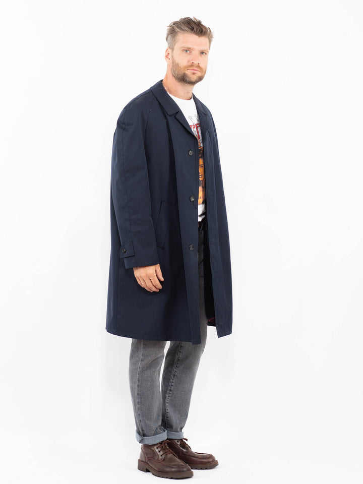 Vintage 70's Men Mac Coat in BlueZ2317