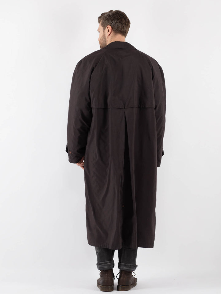 Vintage 70's Men Trench Coat in Brown