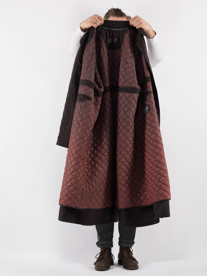 Vintage 70's Men Trench Coat in Brown