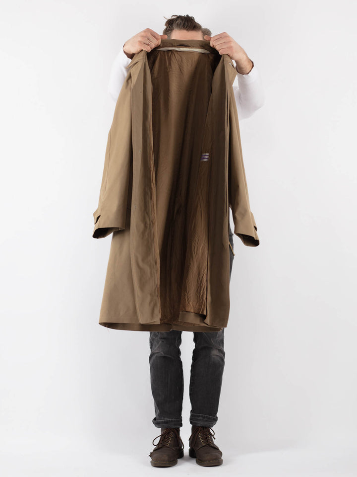 Vintage 70's Men Trench in Beige