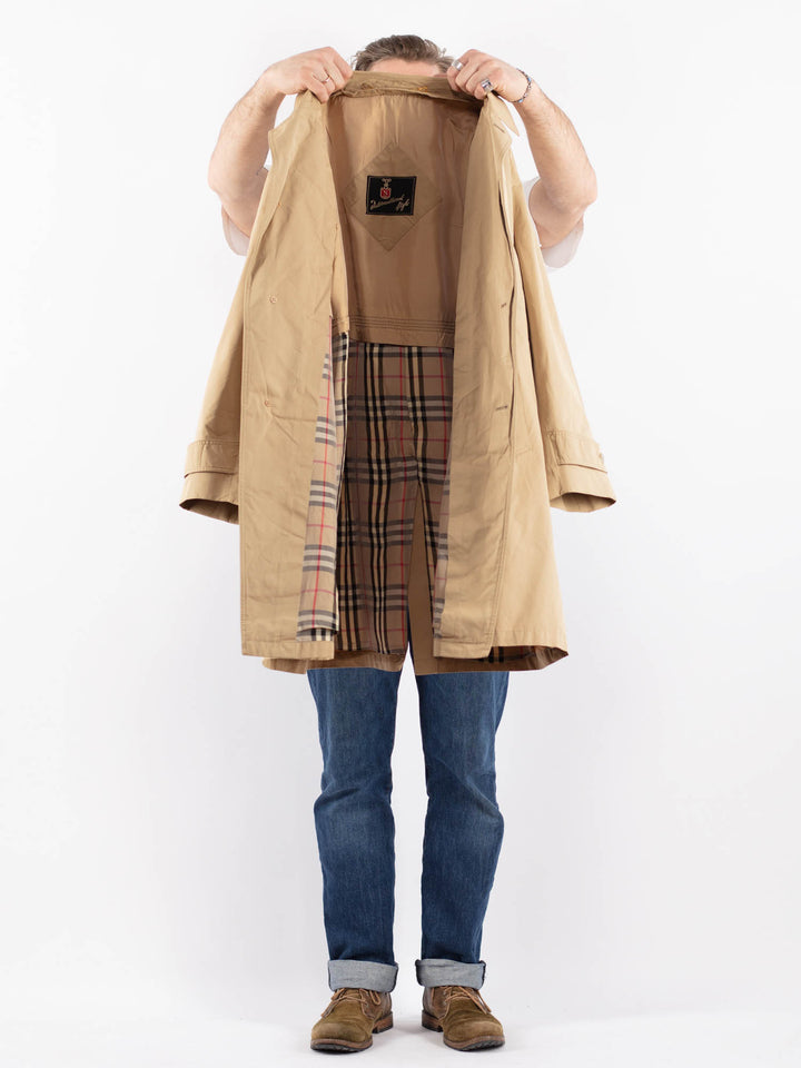 Vintage 70's Men Mac Coat in BeigeZ1500